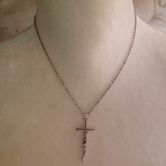 NEW Sterling Silver 'Faith' necklace - Picture 1 of 3